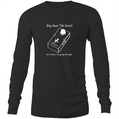 It's A Phase - Long Sleeve T-Shirt Black Unisex Long Sleeve T-shirt Mens Music Womens