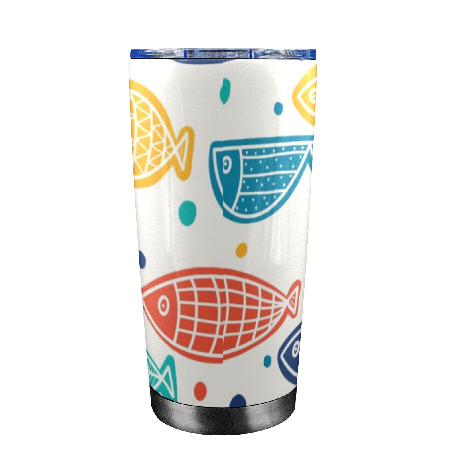 Fish - 20oz Travel Mug with Clear Lid 20oz Travel Mug / Tumbler Printed Offshore