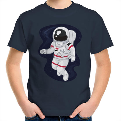 Astronaut - Kids Youth Crew T-Shirt Navy Kids Youth T-shirt Space