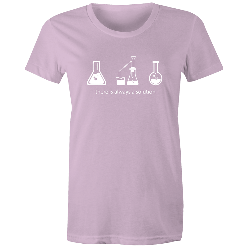 There Is Always A Solution - Women's T-shirt Lavender Womens T-shirt Science Womens