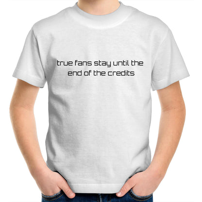 True Fans - Kids Youth Crew T-Shirt White Kids Youth T-shirt comic Funny Sci Fi