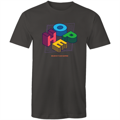 Hope - Mens T-Shirt Charcoal Mens T-shirt Mens