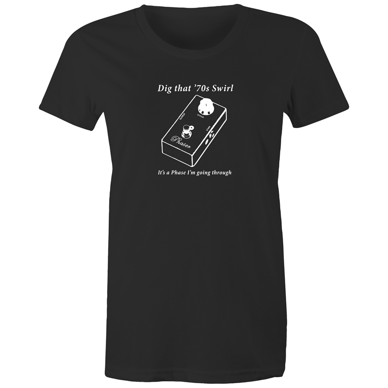 It's A Phase - Women's T-shirt Black Womens T-shirt Music Womens