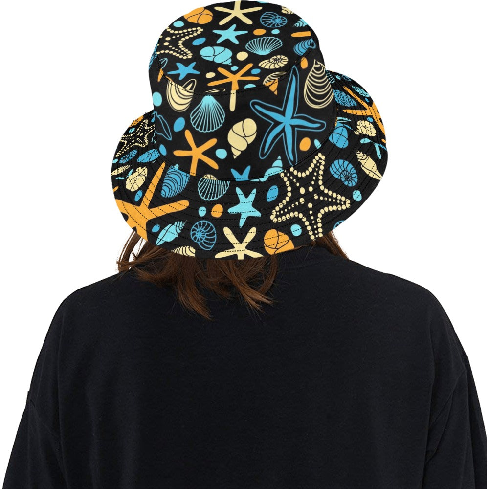 Starfish And Shells - Bucket Hat Bucket Hat for Women Summer