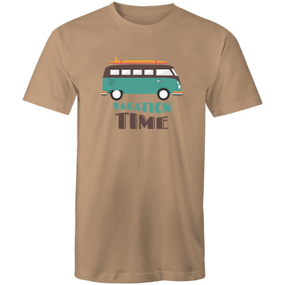 Vacation Time - Mens T-Shirt Tan Mens T-shirt Mens Retro Summer
