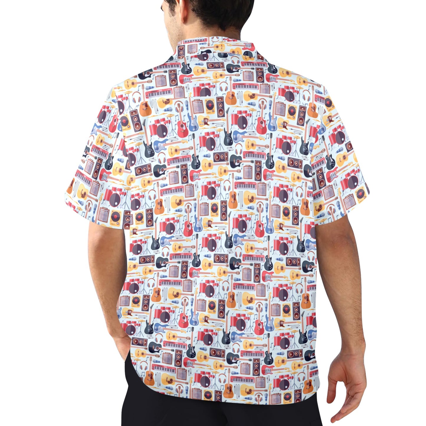 Music Instruments - Mens Hawaiian Shirt Mens Hawaiian Shirt