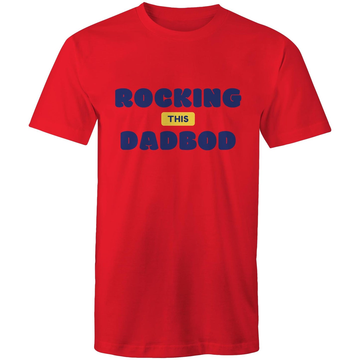 Rocking This DadBod - Mens T-Shirt Red Mens T-shirt Dad