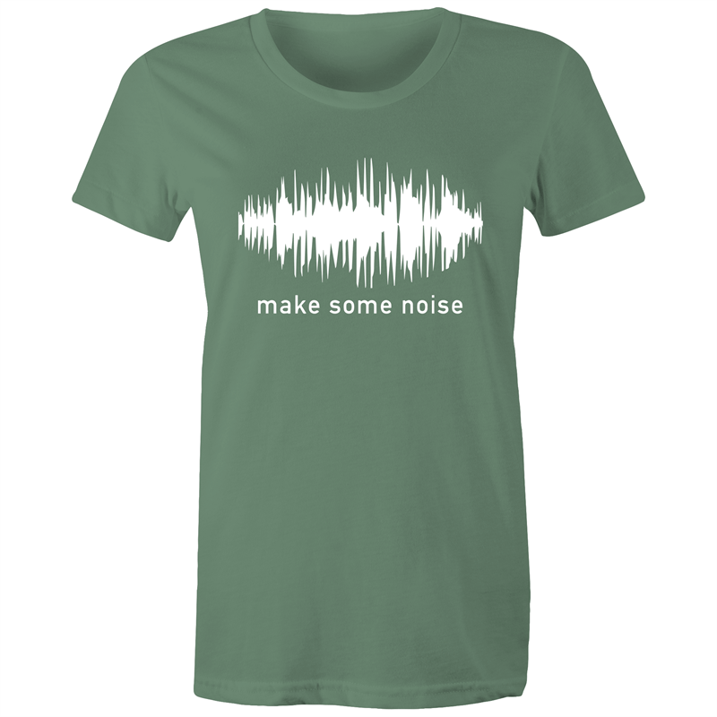 Make Some Noise - Women's T-shirt Sage Womens T-shirt Music Womens