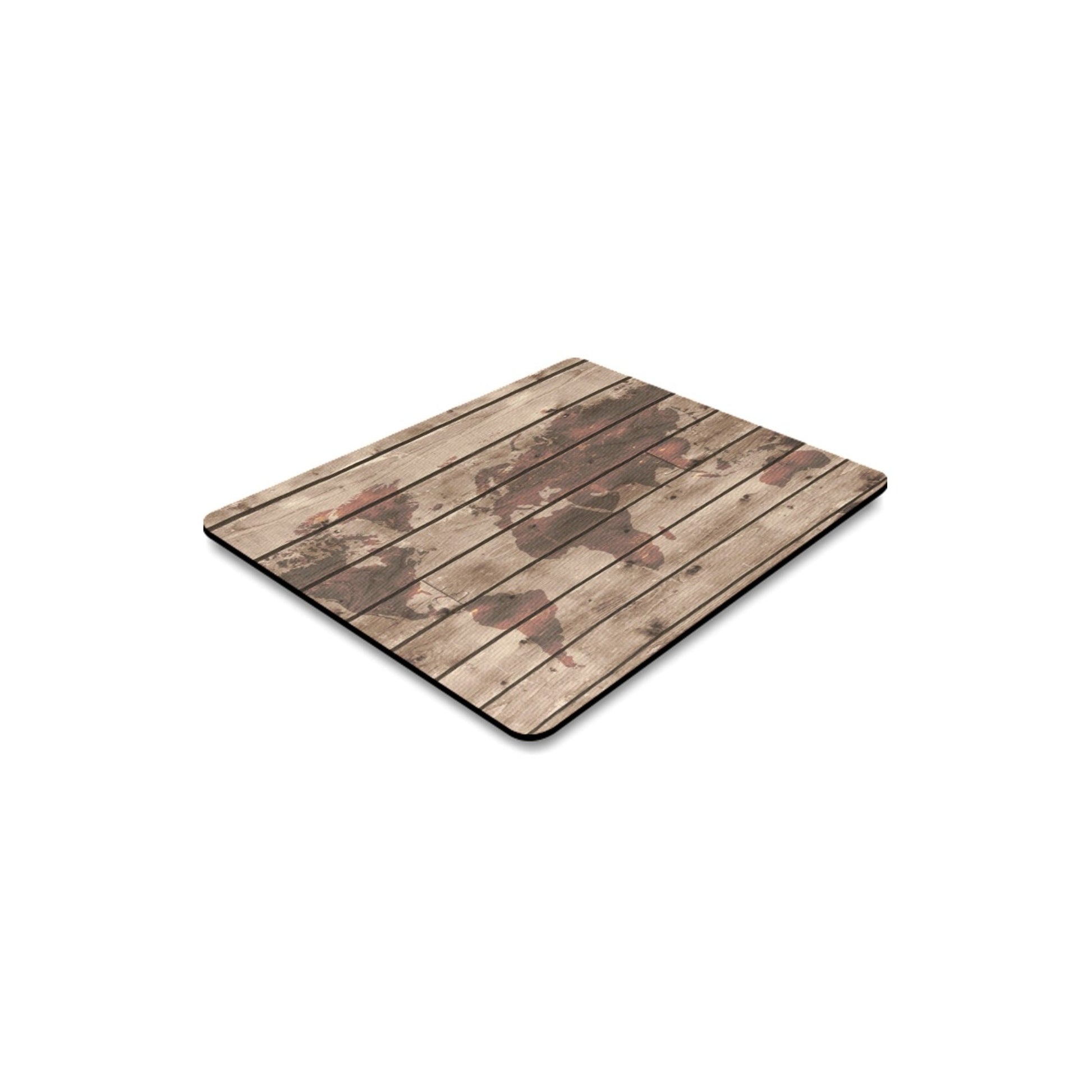 Map On Wood - Mousepad Mousepad