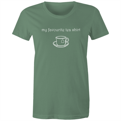 My Favourite Tea Shirt - Women's T-shirt Sage Womens T-shirt Tea Womens