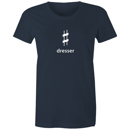 Sharp Dresser - Women's T-shirt Navy Womens T-shirt Music Womens
