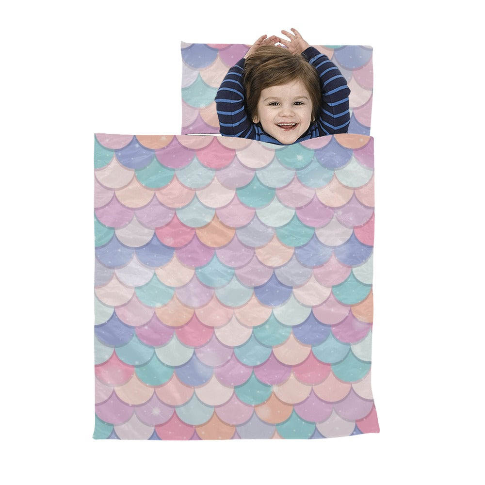 Mermaid Scales - Kids' Sleeping Bag Kids Sleeping Bag Printed Offshore Summer