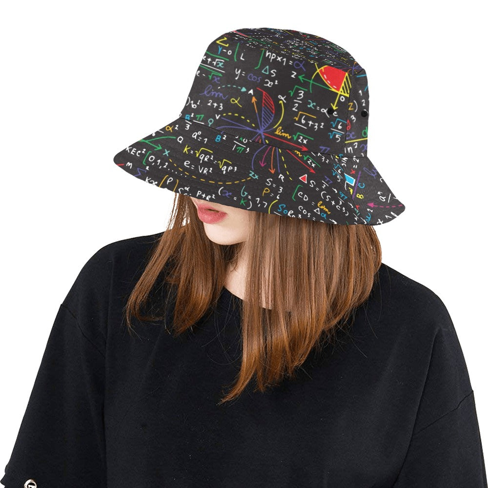 Colourful Maths Formulas - Bucket Hat Bucket Hat for Women Maths Science