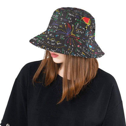 Colourful Maths Formulas - Bucket Hat Bucket Hat for Women Maths Printed Offshore Science