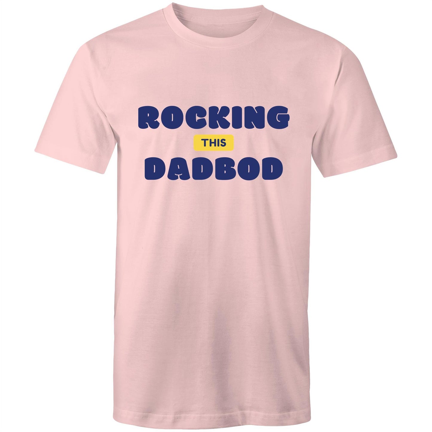 Rocking This DadBod - Mens T-Shirt Pink Mens T-shirt Dad