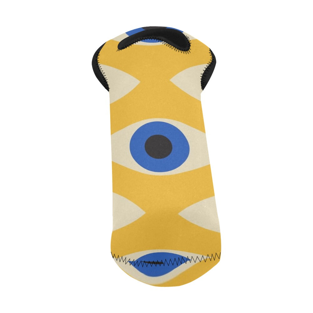 Eyes on Yellow - Neoprene Wine Bag Wine Bag Printed Offshore