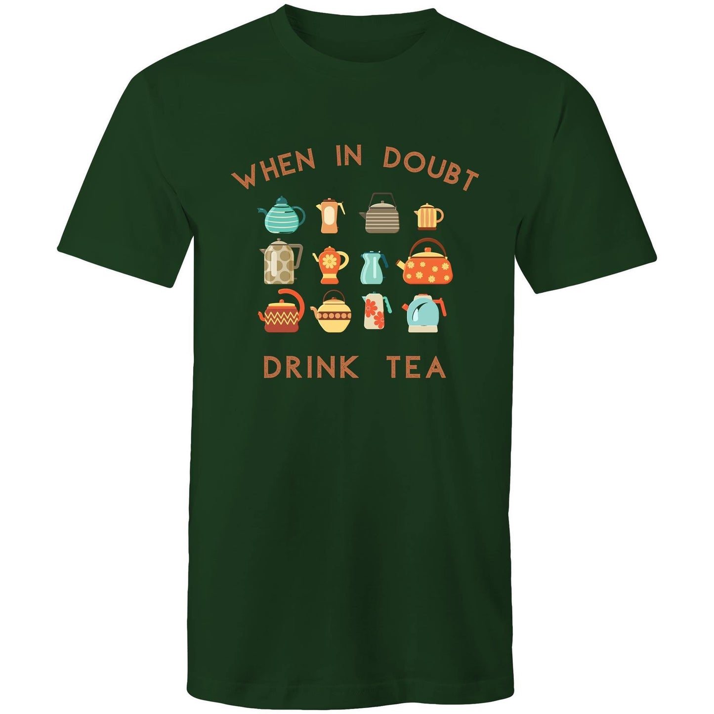 Drink Tea - Mens T-Shirt Forest Green Mens T-shirt Mens Tea