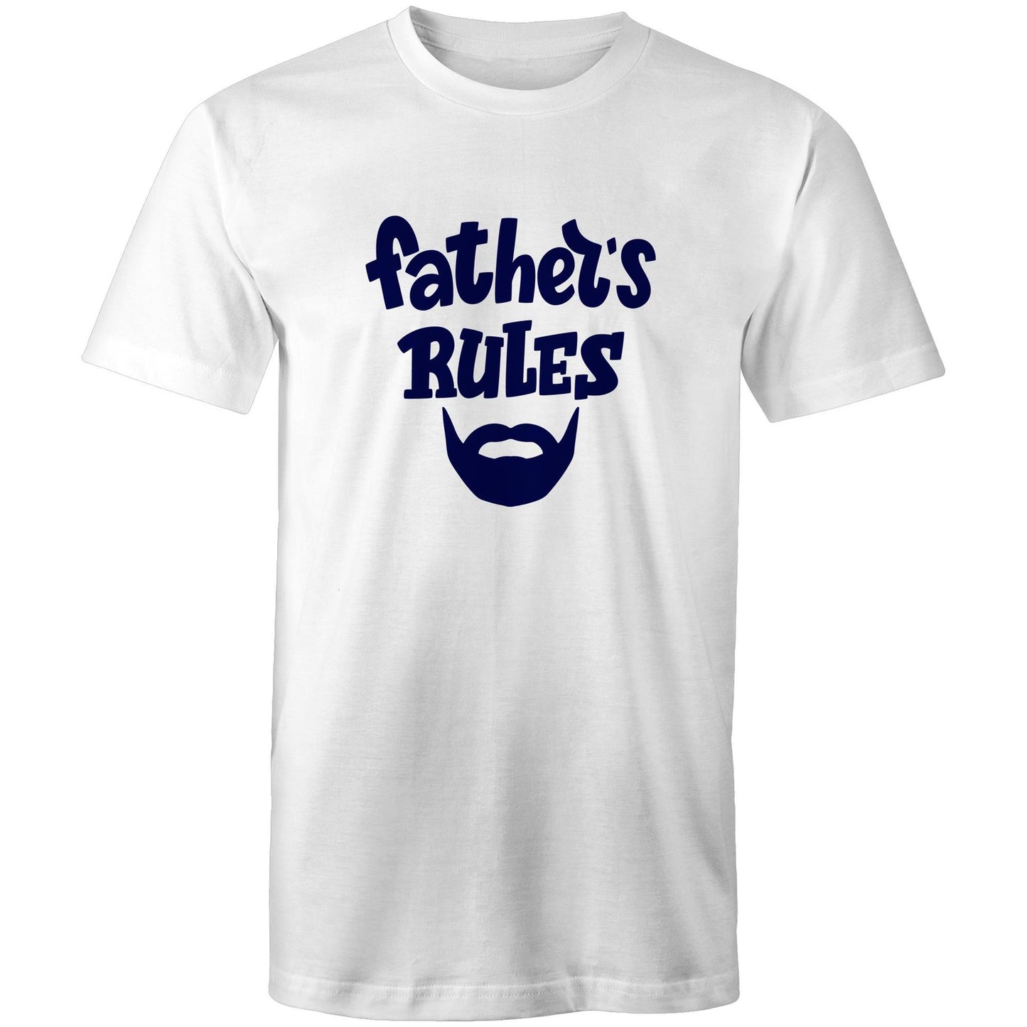 Father's Rules - Mens T-Shirt White Mens T-shirt Dad