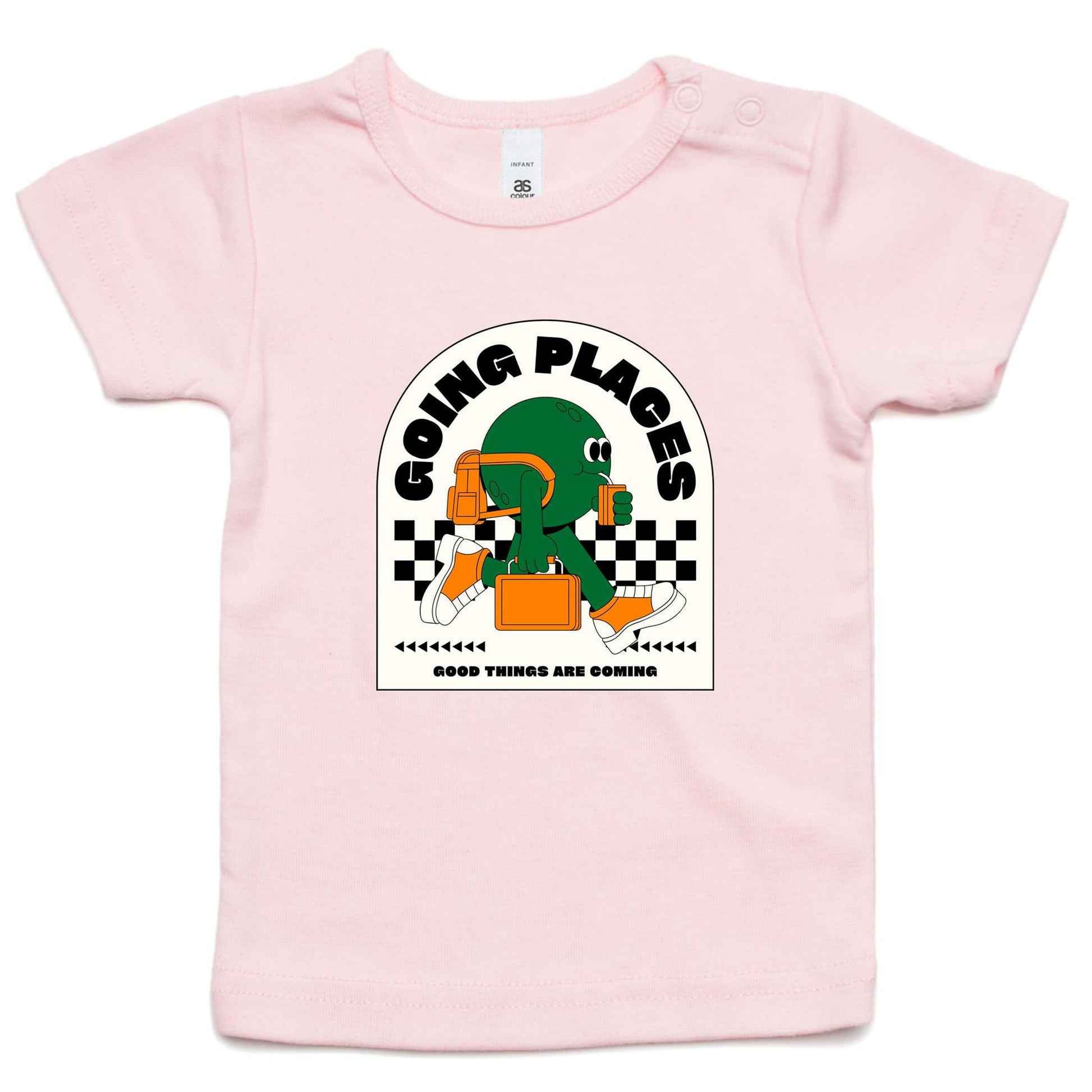 Going Places - Baby T-shirt Pink Baby T-shirt Retro