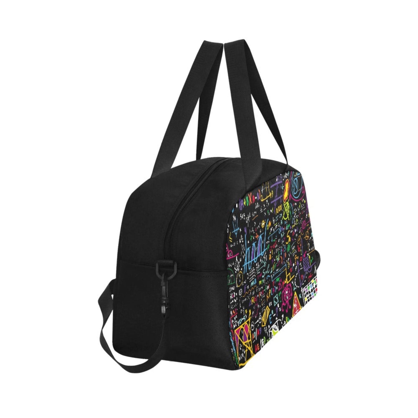 Math Scribbles - Gym Bag Fitness Handbag (Model 1671) Gym Bag Printed Offshore