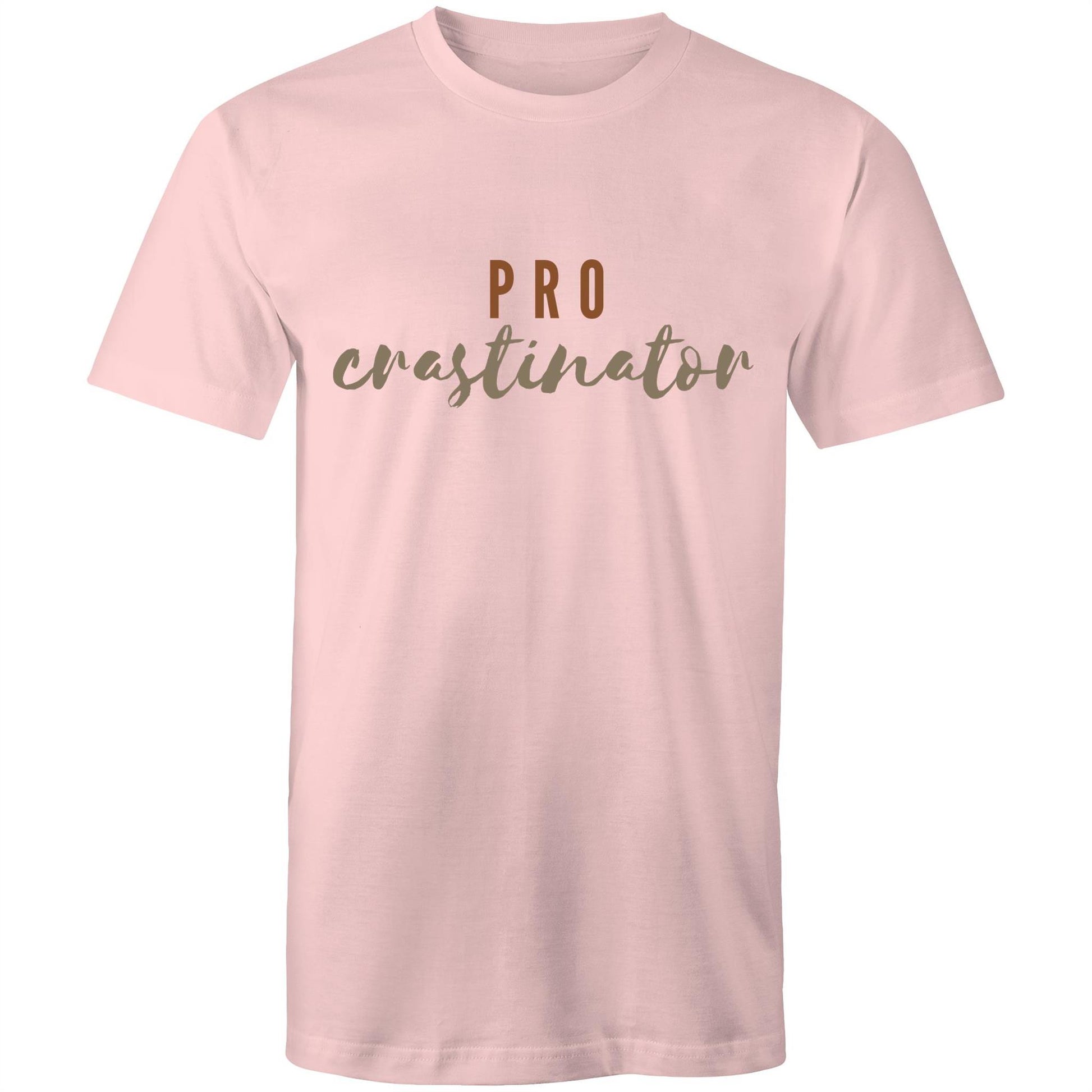 Procrastinator - Mens T-Shirt Pink Mens T-shirt Funny