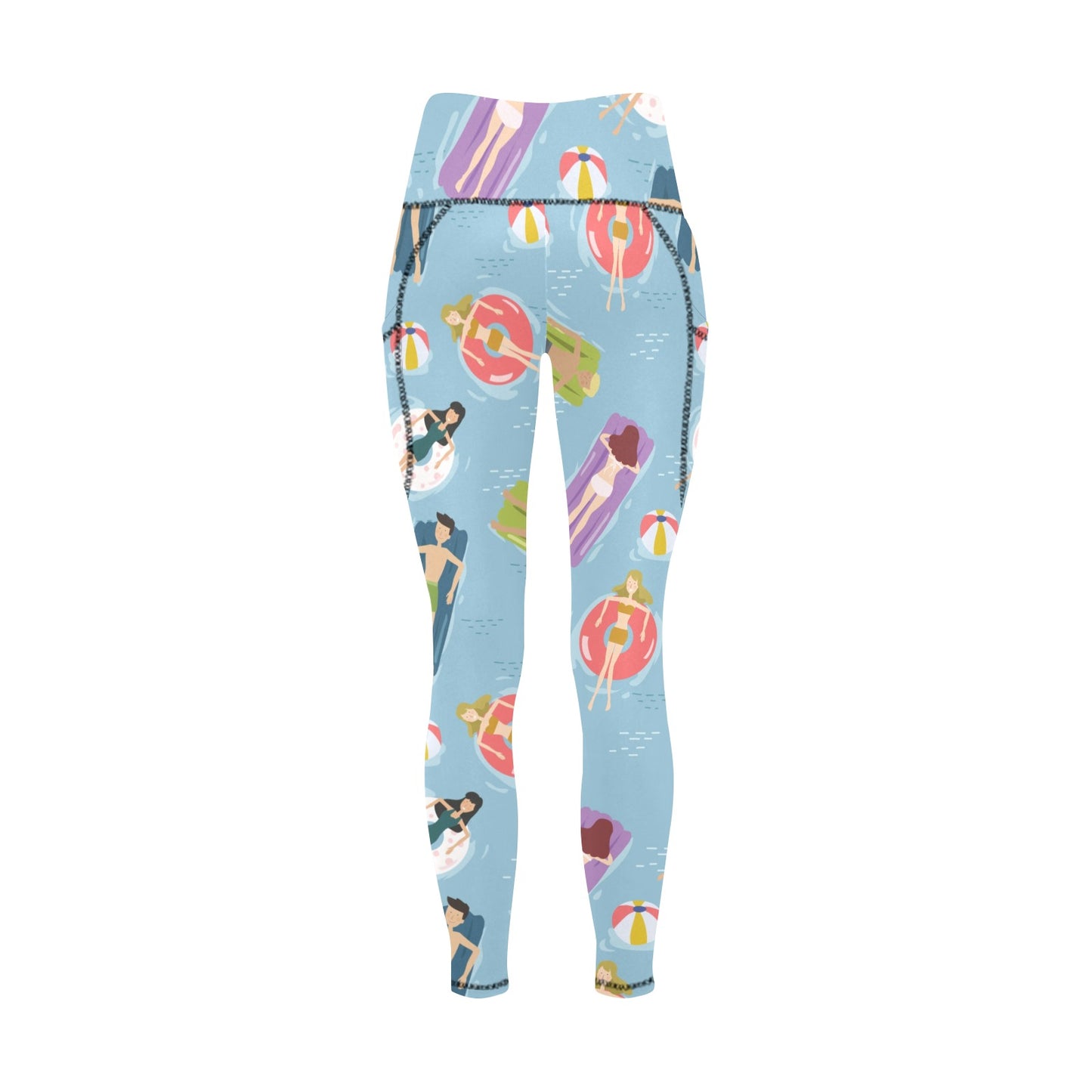 Beach Float - Women's Leggings with Pockets Women's Leggings with Pockets S - 2XL Printed Offshore Summer