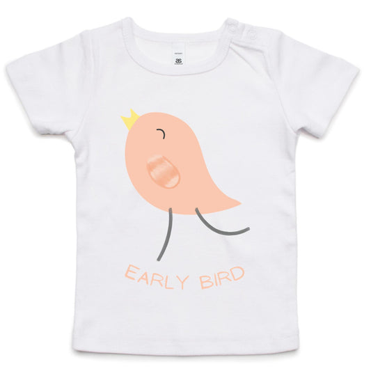 Early Bird - Baby T-shirt White Baby T-shirt animal