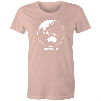 No Planet B - Women's T-shirt Pale Pink Womens T-shirt Environment Womens
