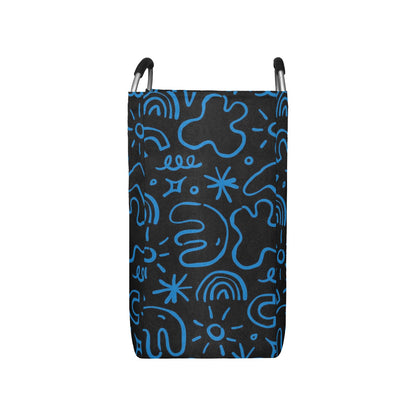 Blue Squiggle - Square Laundry Bag Square Laundry Bag Printed Offshore