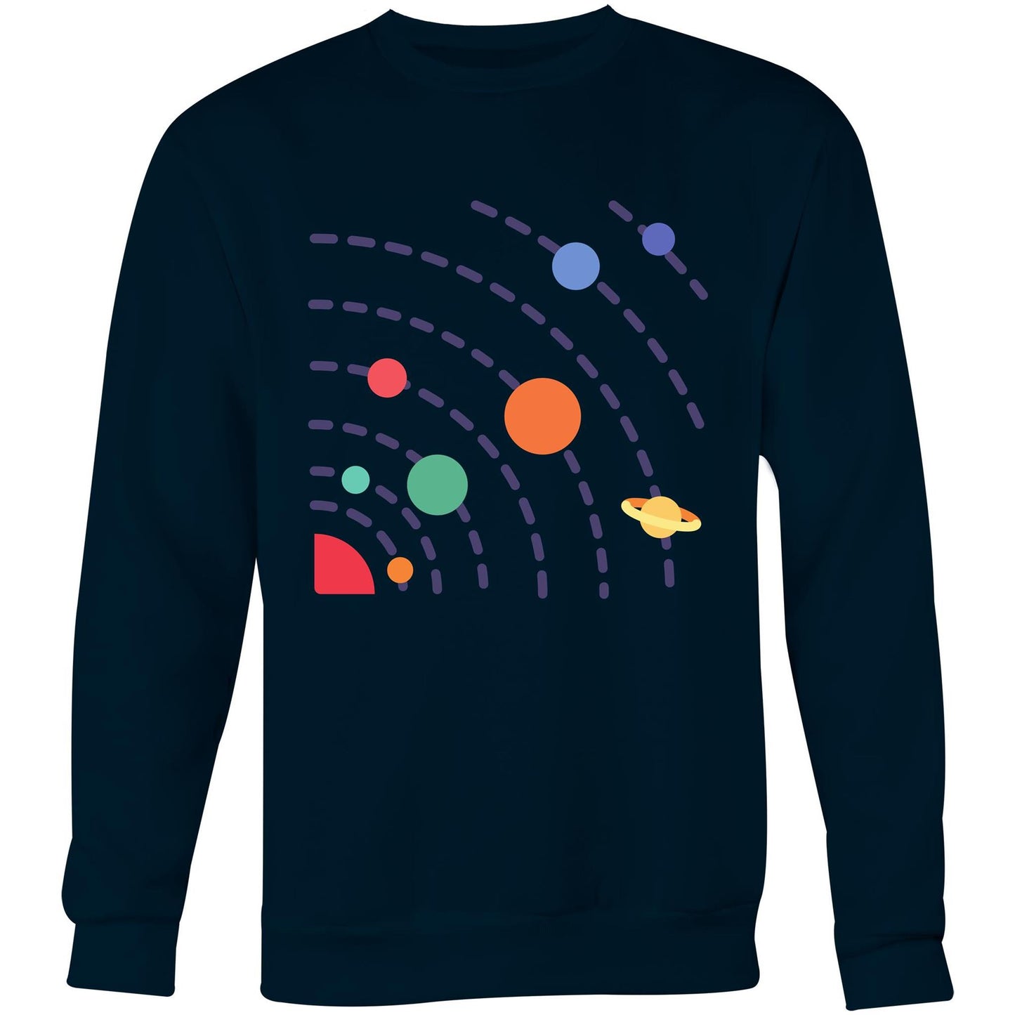 Solar System - Crew Sweatshirt Navy Sweatshirt Mens Space Womens