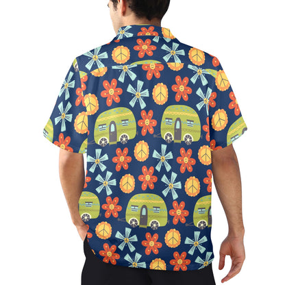 Hippy Caravan - Mens Hawaiian Shirt Mens Hawaiian Shirt