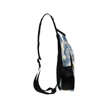 Starry Night - Cross-Body Chest Bag Cross-Body Chest Bag Printed Offshore