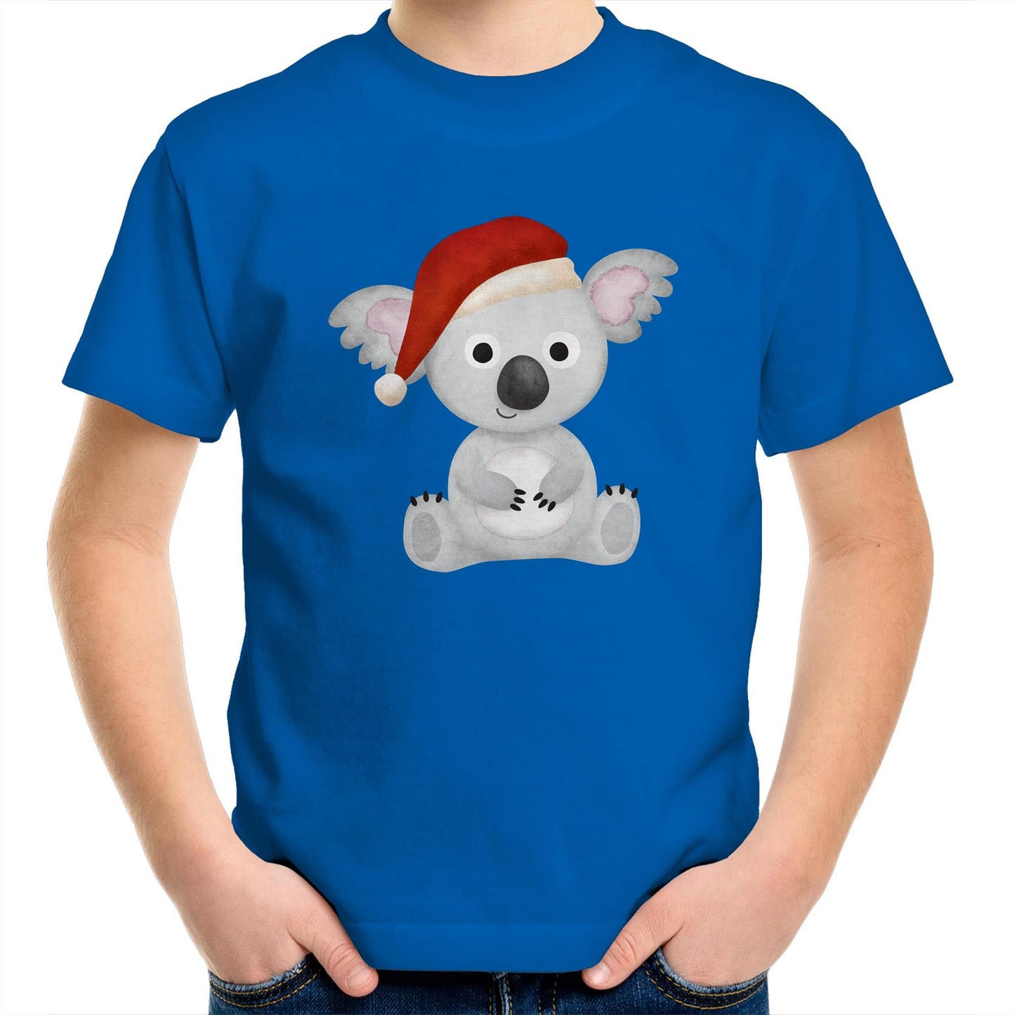 Christmas Koala - Kids Youth Crew T-Shirt Bright Royal Christmas Kids T-shirt Merry Christmas