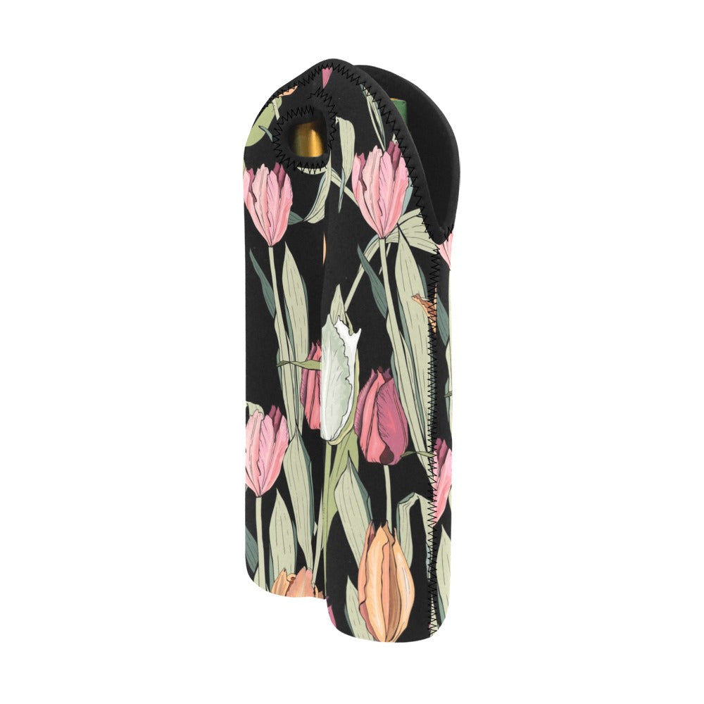 Tulips - 2-Bottle Neoprene Wine Bag 2 Bottle Wine Bag Printed Offshore