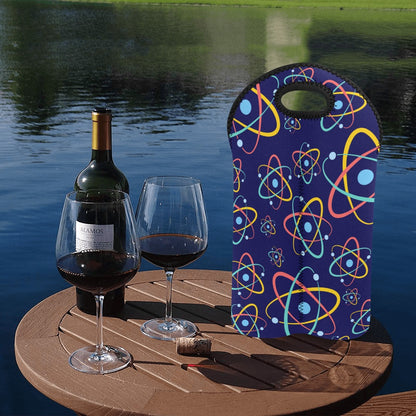 Atoms - 2-Bottle Neoprene Wine Bag 2 Bottle Wine Bag Printed Offshore