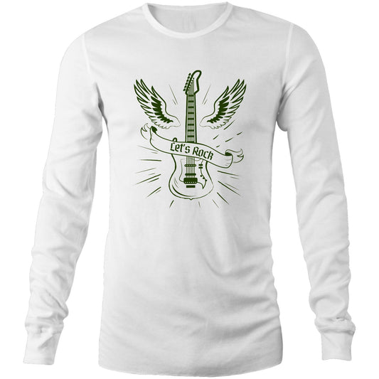 Let's Rock - Long Sleeve T-Shirt White Unisex Long Sleeve T-shirt Music