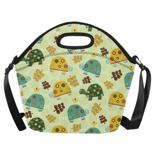 Retro Turtles - Neoprene Lunch Bag/Large Neoprene Lunch Bag/Large animal