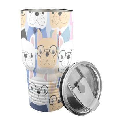 Dog Crowd - 30oz Insulated Stainless Steel Mobile Tumbler 30oz Insulated Stainless Steel Mobile Tumbler animal Printed Offshore