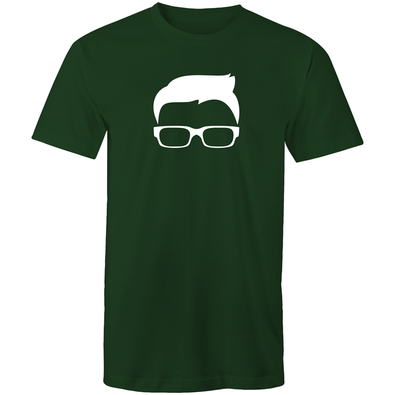 Nerd Boy - Mens T-Shirt Forest Green Mens T-shirt comic Funny Mens