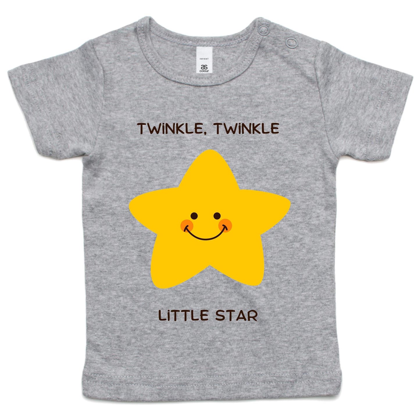 Twinkle Twinkle - Baby T-shirt Grey Marle Baby T-shirt