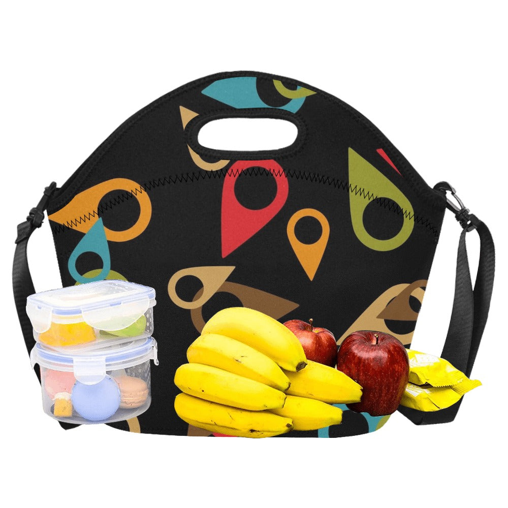 Where Am I - Neoprene Lunch Bag/Large Neoprene Lunch Bag/Large Printed Offshore