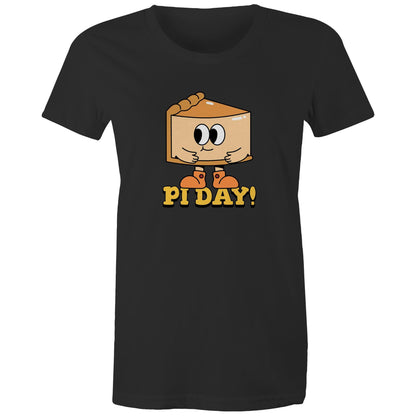 Pi Day - Womens T-shirt Black Womens T-shirt Maths Science