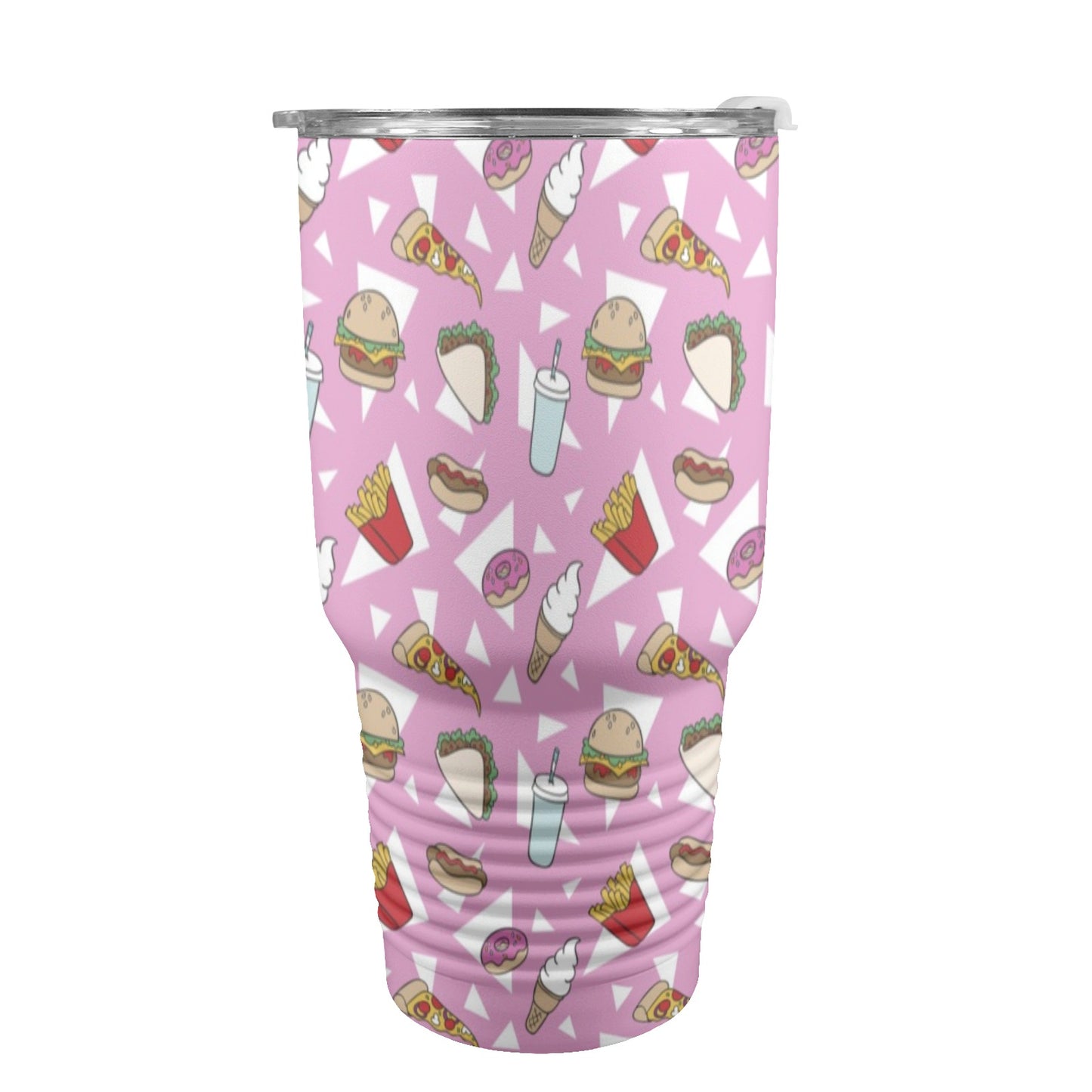 Fast Food - 30oz Insulated Stainless Steel Mobile Tumbler 30oz Insulated Stainless Steel Mobile Tumbler Food Printed Offshore