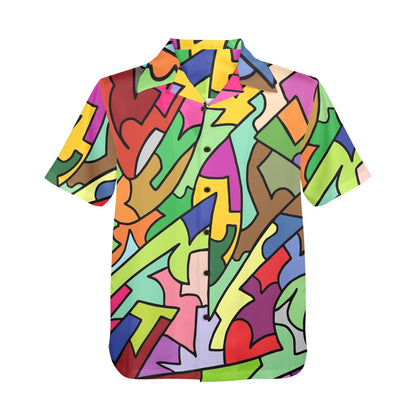 Bright Abstract - Mens Hawaiian Shirt Mens Hawaiian Shirt