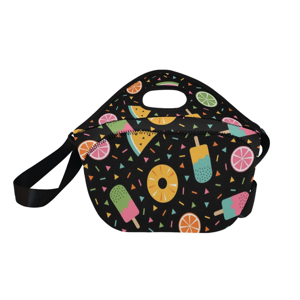 Summer Food - Neoprene Lunch Bag/Large Neoprene Lunch Bag/Large Food Printed Offshore