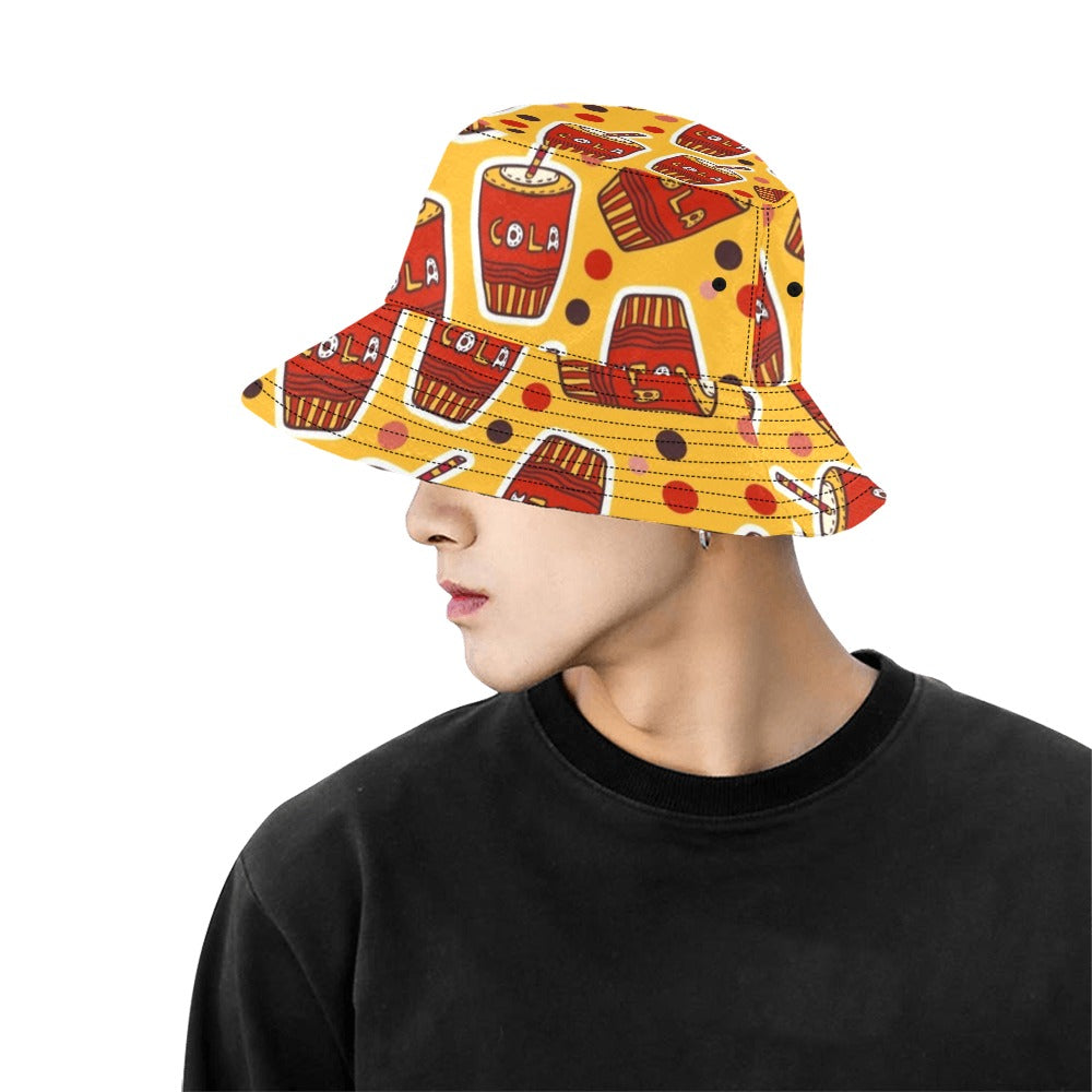 Cola - Bucket Hat for Men All Over Print Bucket Hat for Men Food Printed Offshore