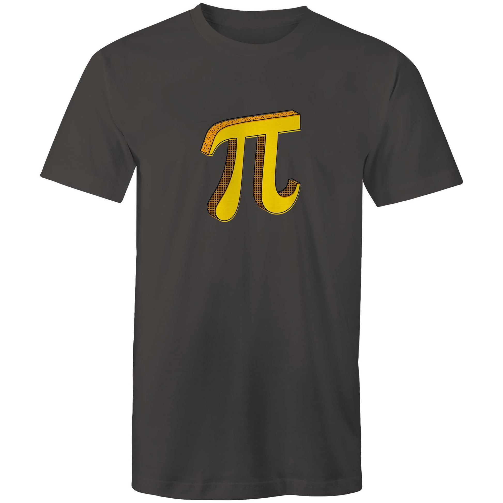 Pi - Mens T-Shirt Charcoal Mens T-shirt Maths Science