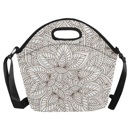 Natural Floral - Neoprene Lunch Bag/Large Neoprene Lunch Bag/Large Printed Offshore