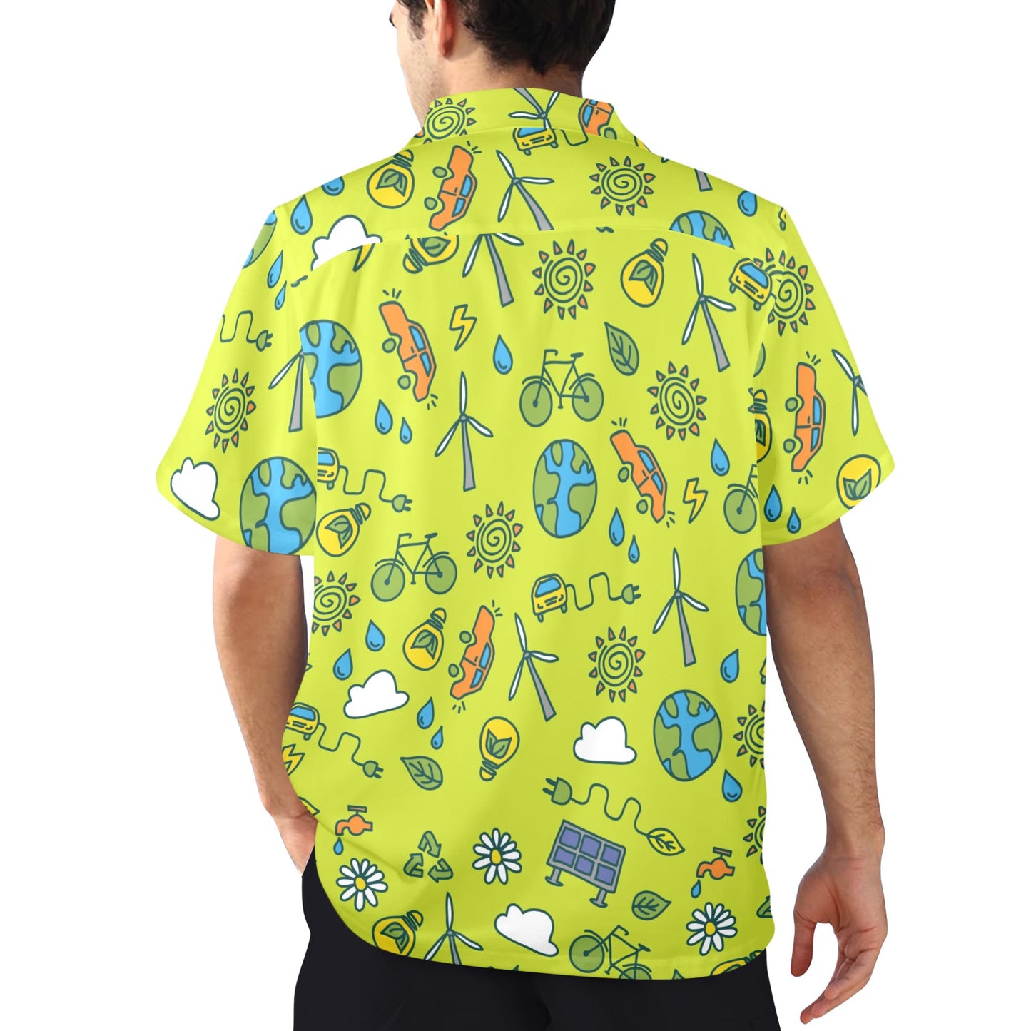 Go Green - Mens Hawaiian Shirt Mens Hawaiian Shirt