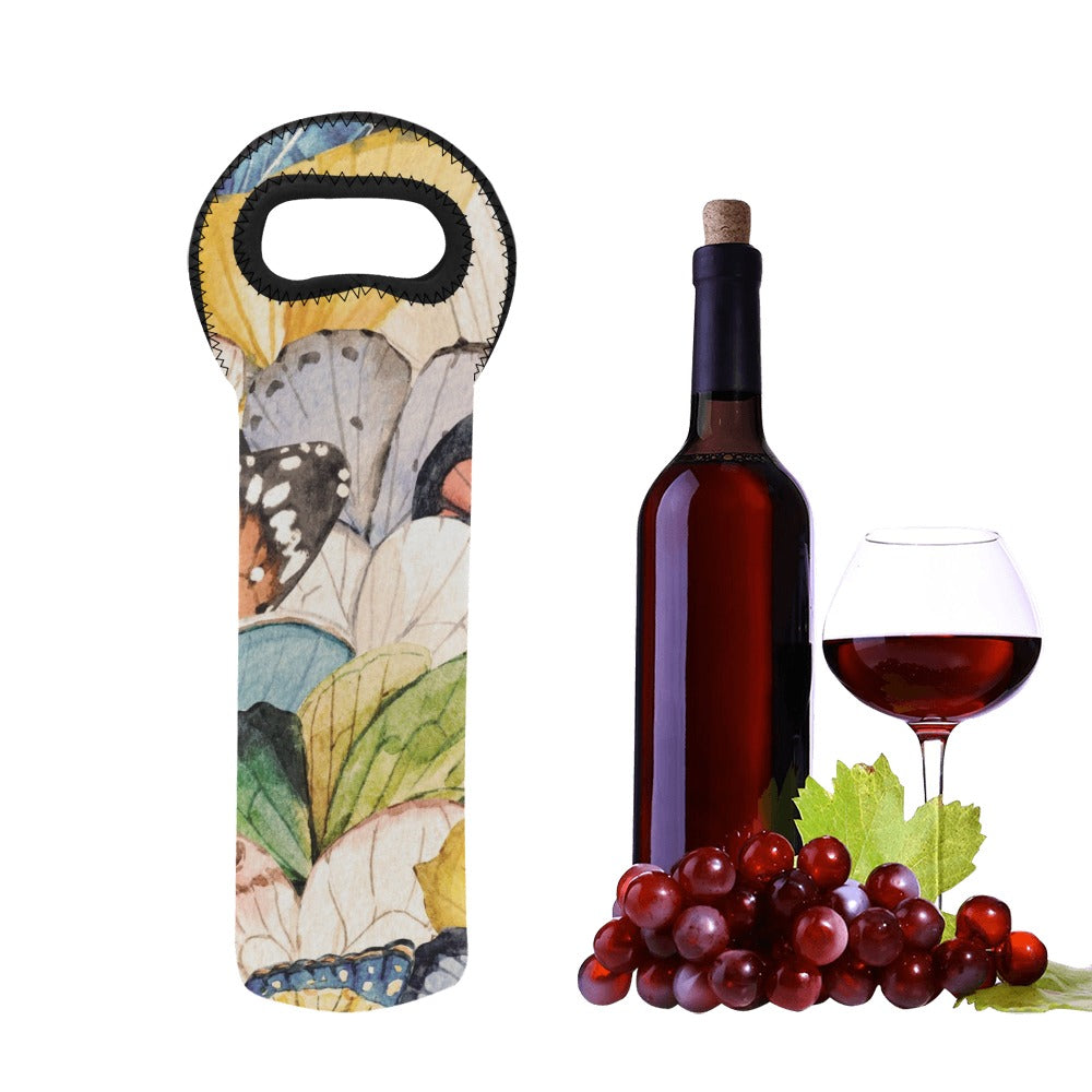 Butterfly Wings - Neoprene Wine Bag Wine Bag Printed Offshore